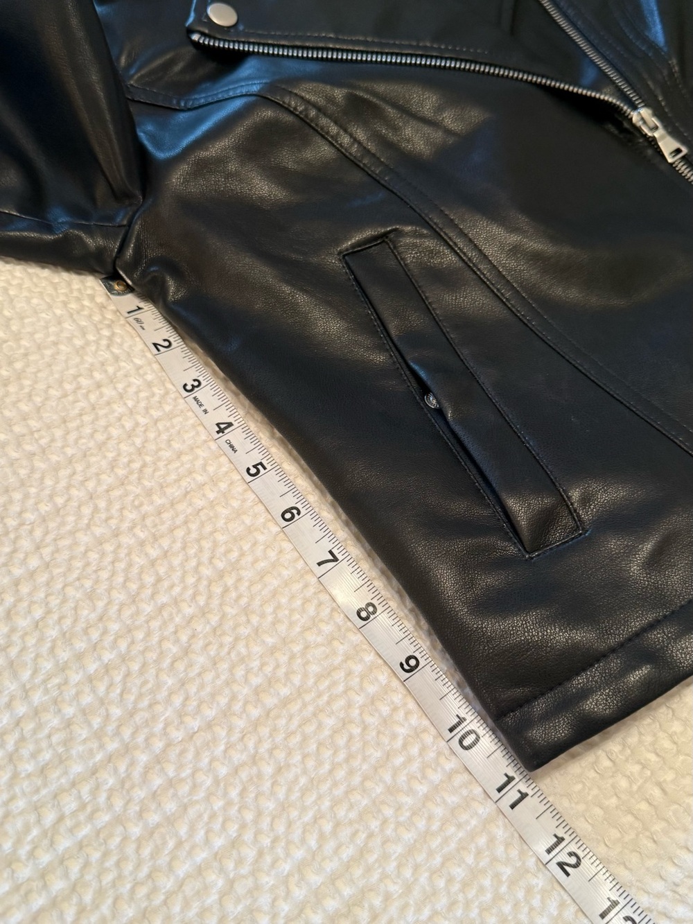 Express | Black Faux Leather Moto Jacket | Size = XS - Picture 5 of 6